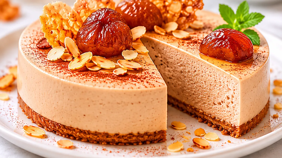 Bavarois Marrons Glacés : Dessert Divin & Facile ! Bavarois marrons glacés : réalisez ce dessert crémeux et sans cuisson en 30 minutes. Accompagné de tuiles ama