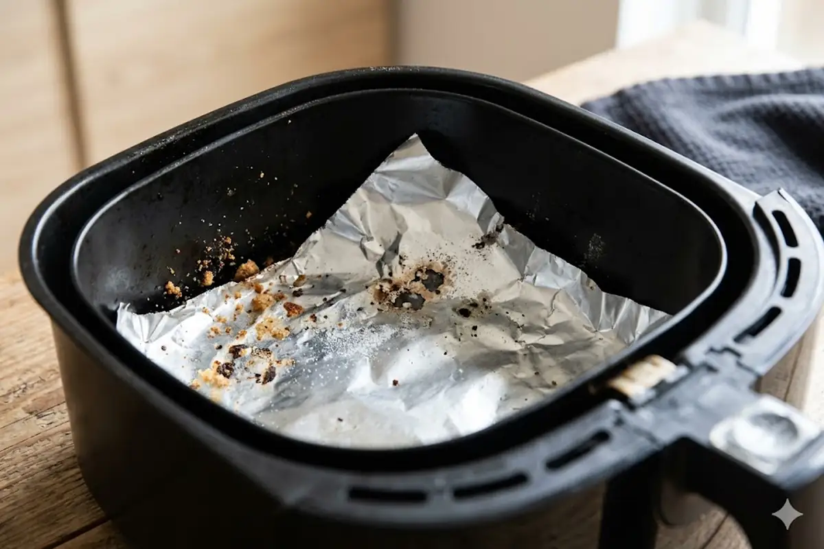 Aluminium air fryer — Le piege des aliments acides