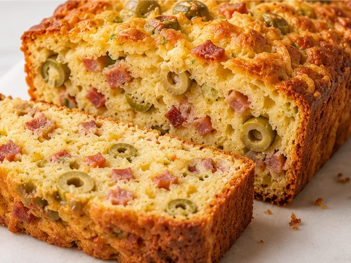 Cakes Salés Moelleux aux Olives & Lardons