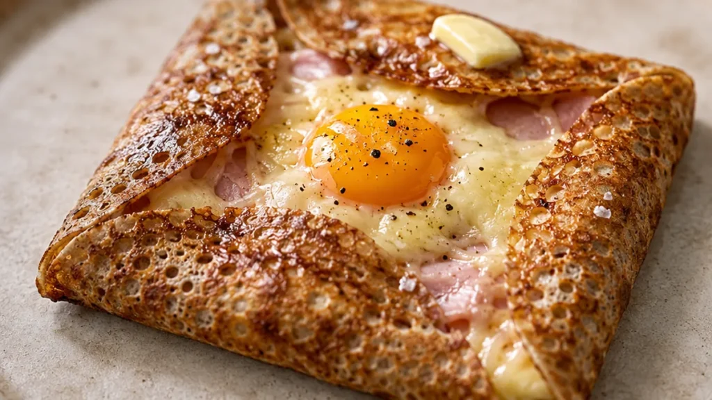 Galette Complète Airfryer : Brunch Croustillant Facile ! - galette sarrasin - Galette sarrasin complète : préparez ce plat rapide et savoureux au Airfryer. Crou