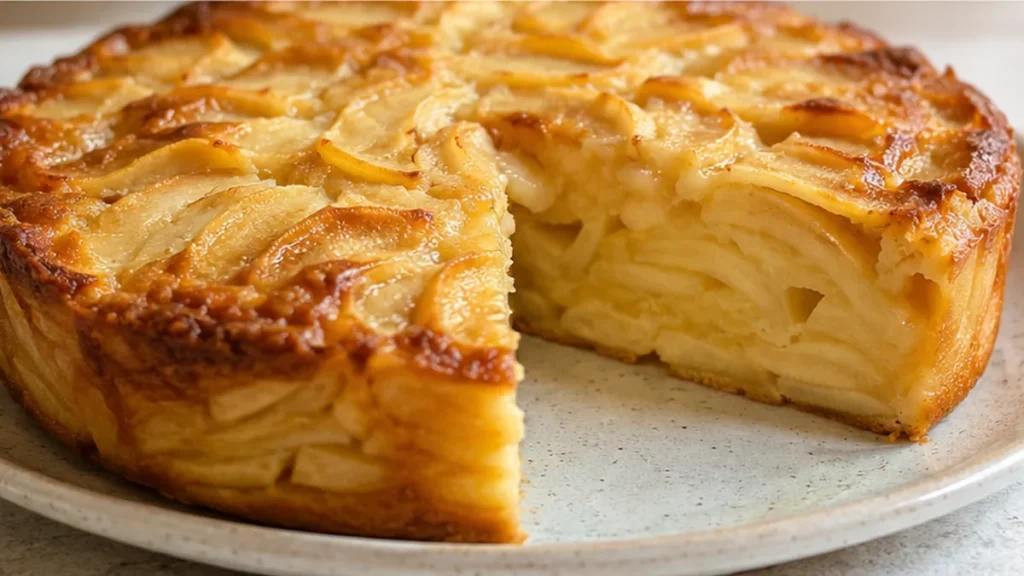 Gâteau Invisible aux Pommes Airfryer : Magie Fondante ! Gâteau invisible: savourez ce dessert fondant aux pommes, préparé facilement au Airfryer. Une texture lé