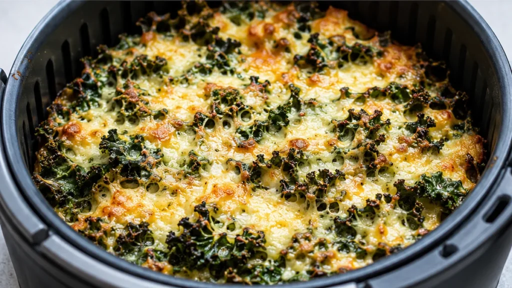 Gratin de Chou Kale Croustillant au Airfryer - gratin chou kale - Gratin chou kale: préparez ce plat d'accompagnement croustillant et savoureux en moins de 30 m