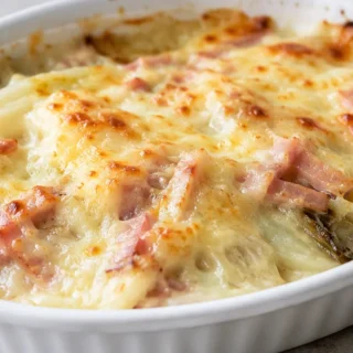 Gratin d'Endives au Jambon à l'Airfryer - gratin endives