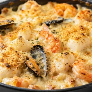 Gratin de Fruits de Mer à l'Airfryer - gratin fruits de mer