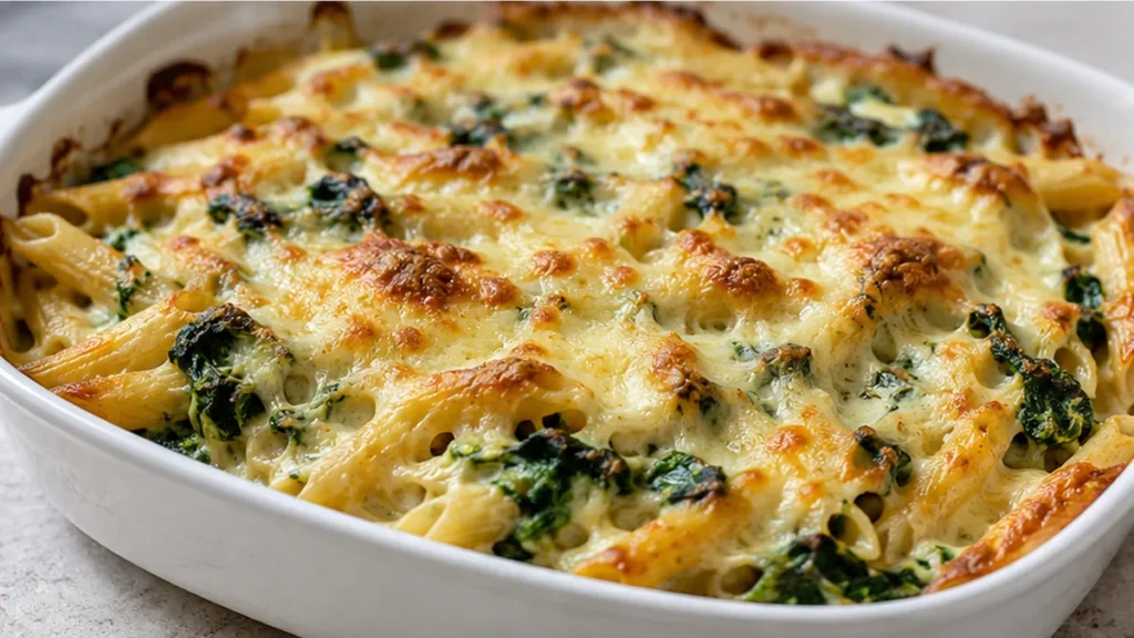Gratin de Pennes Épinards : Le Goût de l'Italie en 15 Min ! - gratin pennes - Gratin pennes: préparez ce plat réconfortant aux épinards et fromage en moins de 3