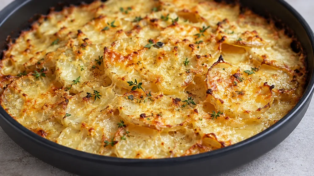 Gratin de Topinambours Airfryer Croustillant - gratin topinambours - Gratin topinambours : préparez ce plat d'accompagnement savoureux à l'Airfryer. Croustillan
