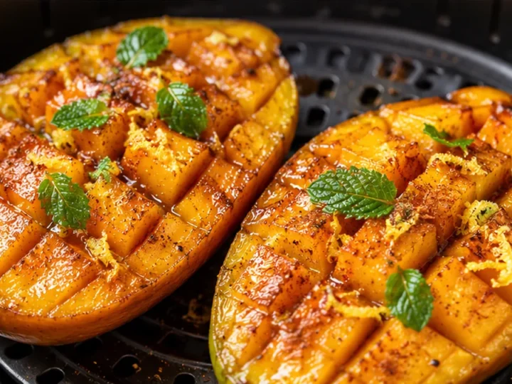 Mangue Rôtie Airfryer: Dessert Fruité Instantané!