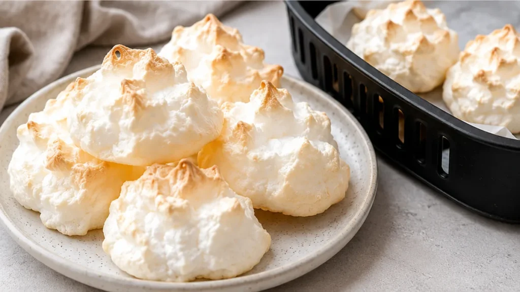 ️ Nuages de Meringue au Airfryer : Tellement Facile et Magique ! - meringue airfryer - Meringue Airfryer : réalisez des meringues parfaites, légères et croustil