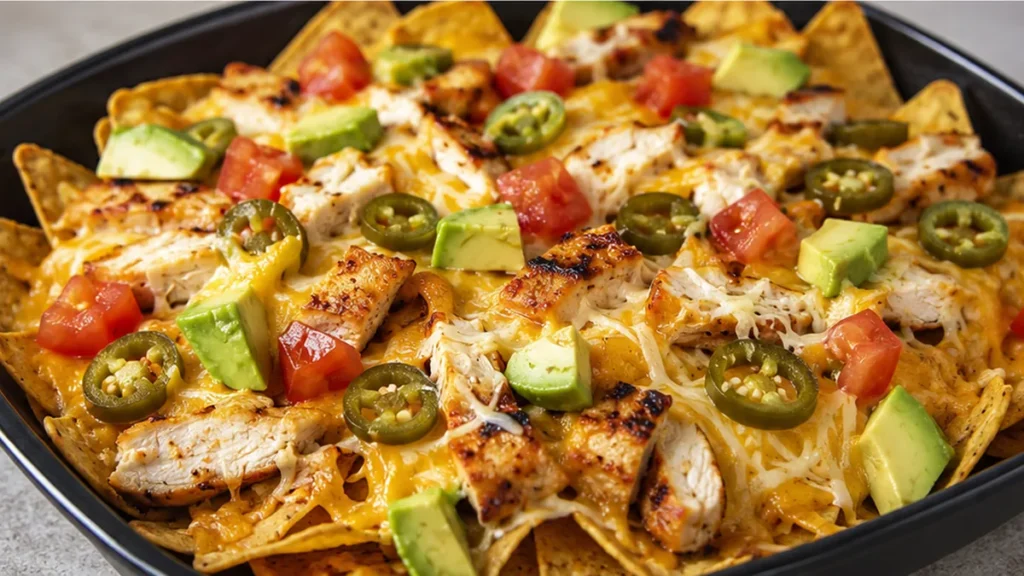 Nachos Poulet Airfryer : Croustillant Ultime en 10 min ! Nachos poulet : préparez ce snack croustillant et savoureux à l'Airfryer en quelques minutes. Parfait p