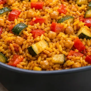Paella Végétarienne Express à l'Airfryer
