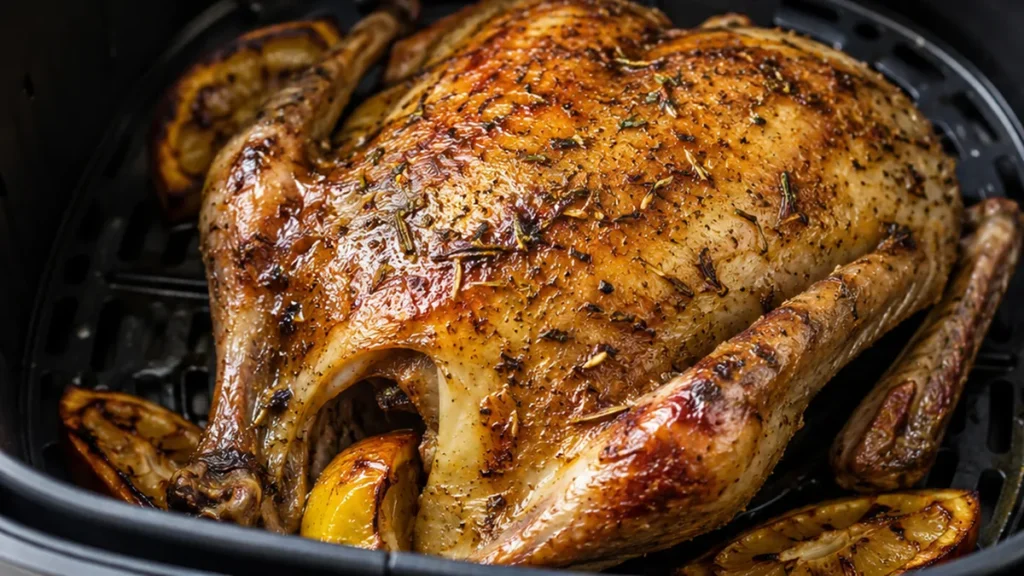 Pintade Rôtie Croustillante à l'Airfryer : Un Délice Ultime ! - pintade airfryer - Pintade airfryer: réalisez une volaille rôtie parfaitement croustillante en m