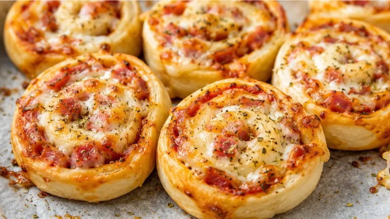 Pizza Rolls croustillants et fondants en 8 min !