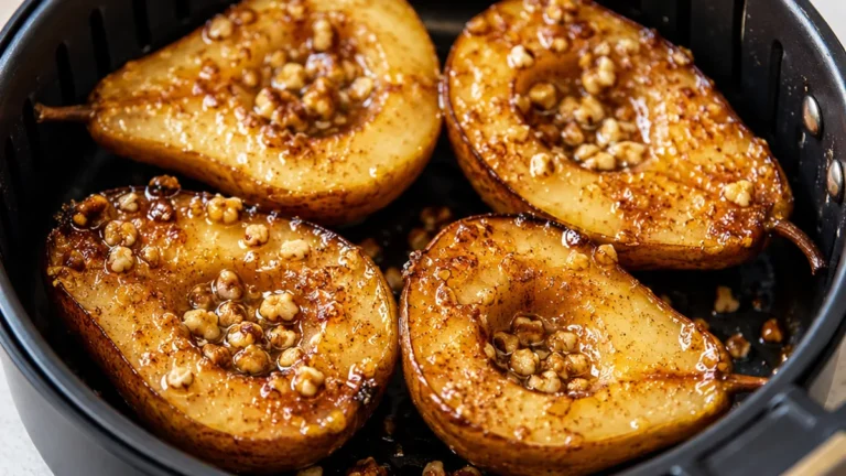 Poires Rôties au Miel Airfryer : Dessert Fondant Instantané