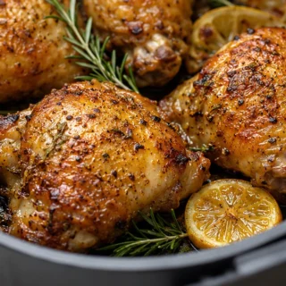Poulet Croustillant Citron & Romarin Airfryer - poulet citron