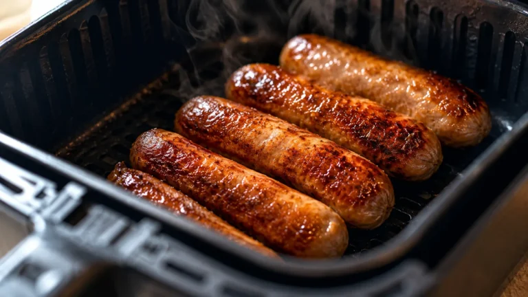 Temps de cuisson saucisse air fryer : le guide complet par type de saucisse