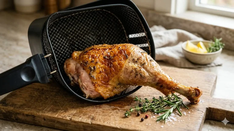 Temps de cuisson d’une cuisse de dinde de 800 g au air fryer : le guide precis