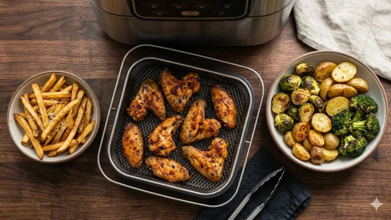 Temps de cuisson air fryer : le tableau complet par aliment