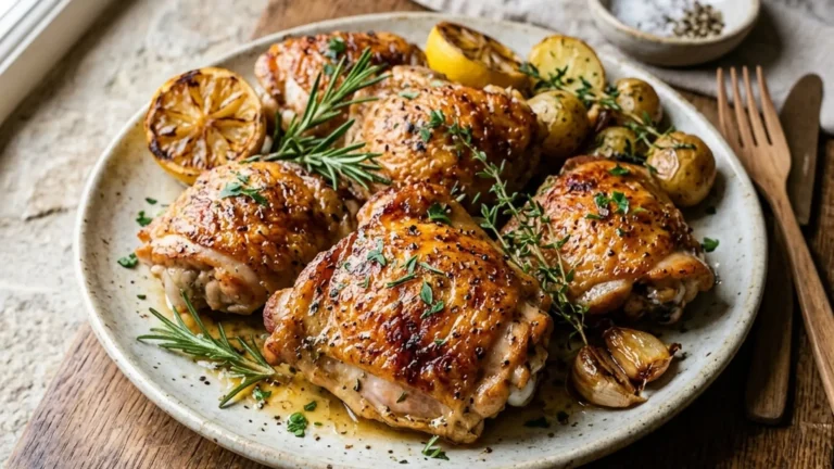 Temps de cuisson haut de cuisse de poulet air fryer : peau croustillante, chair juteuse