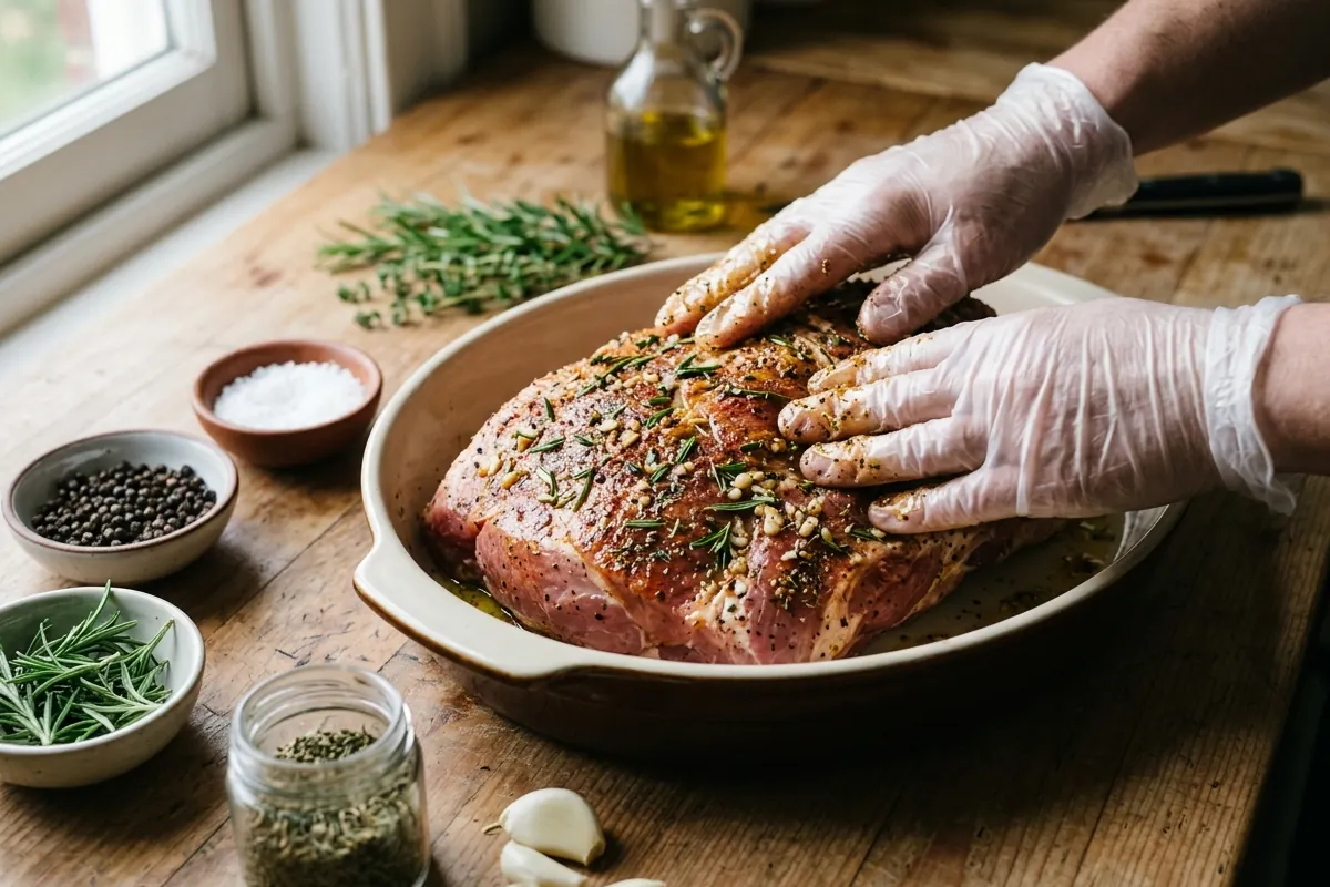 temps de cuisson rôti de porc air fryer step by step