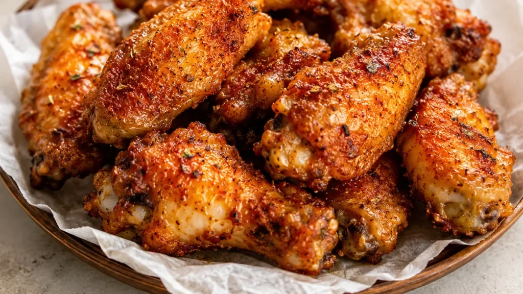 Ailes de Poulet Croustillantes à l'Air Fryer - ailes poulet - Ailes poulet : réalisez des ailes incroyablement croustillantes à l'Air Fryer ou au four. Prêtes e