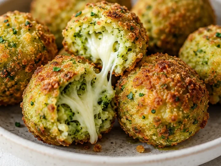 Boulettes de Brocoli Farcies au Air Fryer