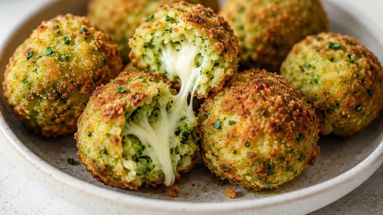 Boulettes de Brocoli Farcies au Air Fryer