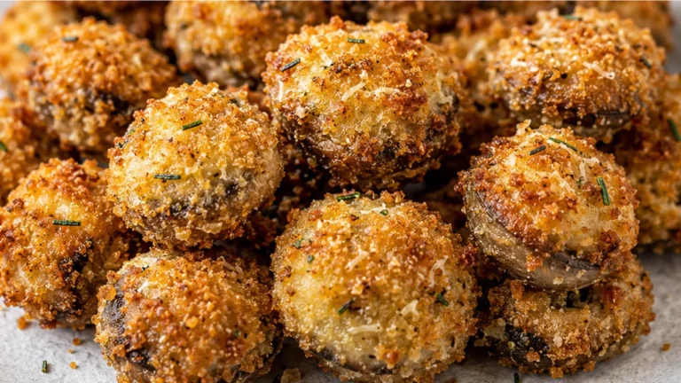 Champignons Panés Air Fryer : Croustillants et Irrésistibles !