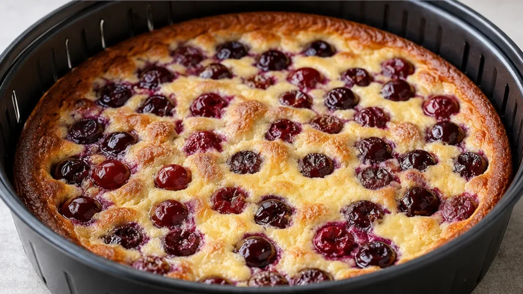 Clafoutis Cerises Air Fryer : Le DESSERT Rapide ! Clafoutis cerises : préparez ce dessert moelleux et fruité en un temps record grâce au Air Fryer. Une recette