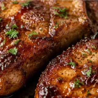 Côtes de Porc Air Fryer Miel & Soja - côtes porc