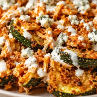 Courgettes Buffalo Croustillantes à l'Air Fryer