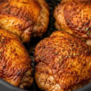 Cuisses de Poulet Croustillantes à l'Air Fryer : Magique ! - cuisses poulet air fryer