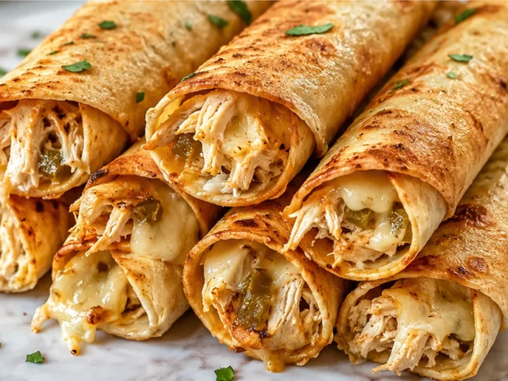 Flautas de Poulet Croustillantes à l’Air Fryer