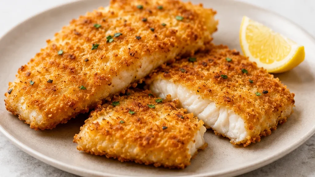 Poisson Pané Air Fryer : Croustillant & Léger ! Poisson pané : préparez cette recette légère et croustillante à l'Air Fryer. Un plat savoureux, rapide et sain p