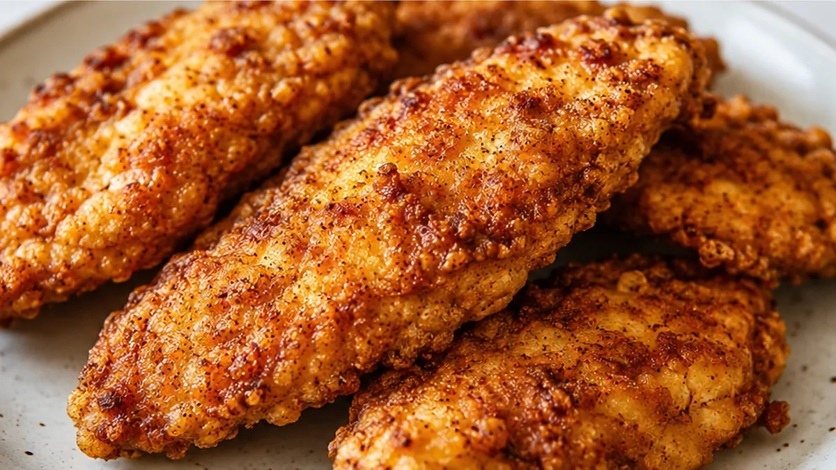 Poulet Frit Croustillant Friteuse à Air - Poulet frit : réalisez ce sandwich croustillant à la friteuse à air. Une marinade au babeurre et jus de cornichon gara