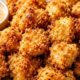 Poulet Popcorn Croustillant à l'Air Fryer