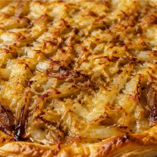 Tarte Fine Endives Comté Croustillante à l'Airfryer - tarte endives