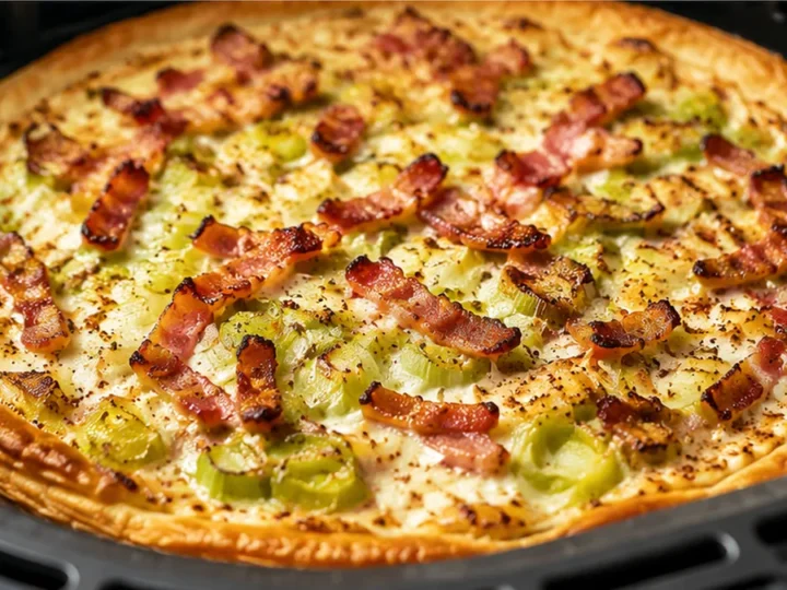 Tarte Fine Poireaux Lardons Airfryer Croustillante