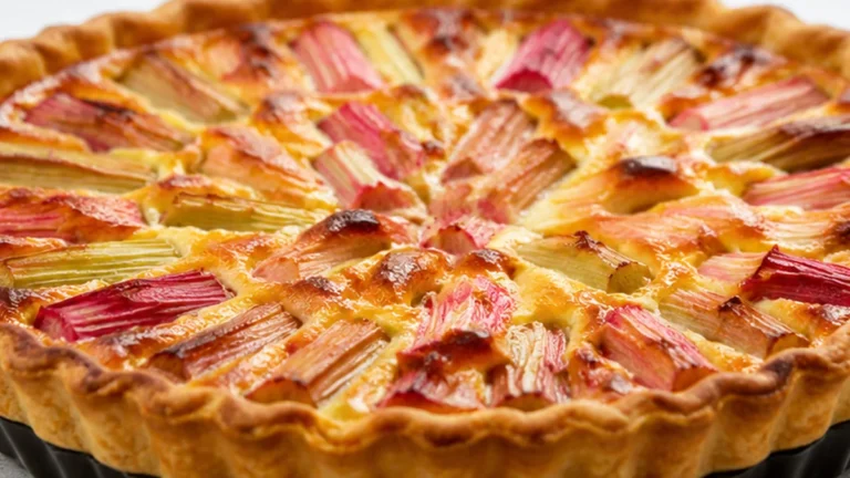 Tarte Rhubarbe Airfryer : Le Secret d’une Pâte Croustillante !