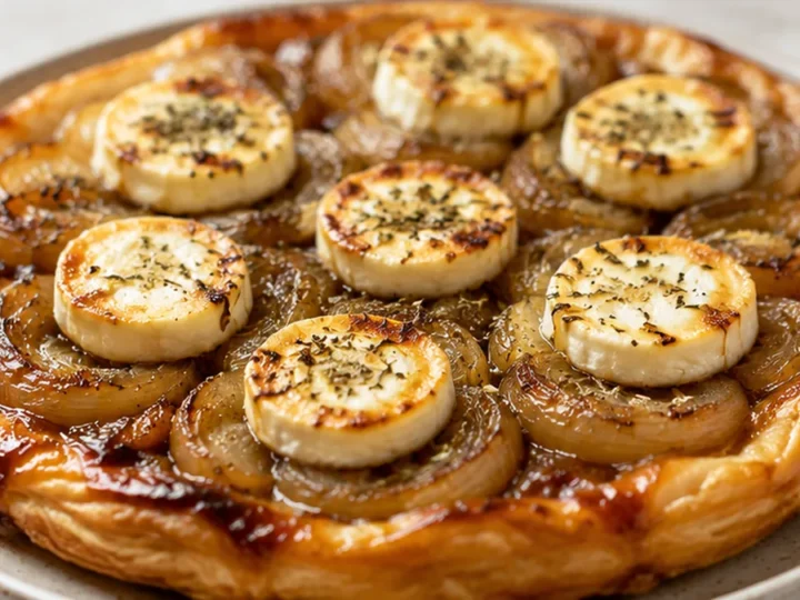 Tarte Tatin Oignons Chèvre au Airfryer : Le délice croustillant et fondant !
