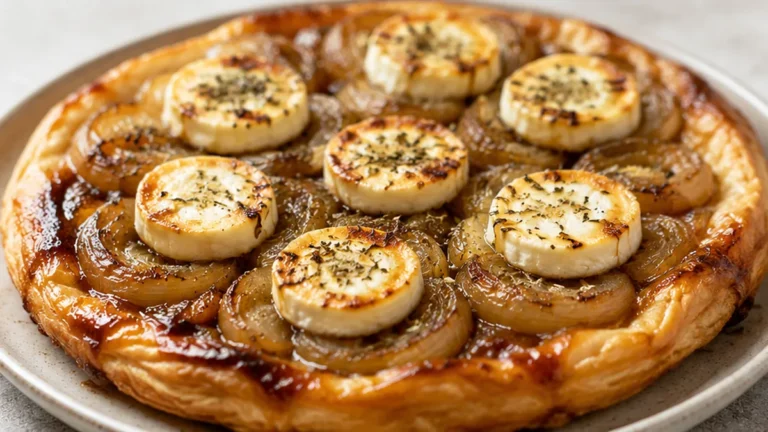 Tarte Tatin Oignons Chèvre au Airfryer : Le délice croustillant et fondant !