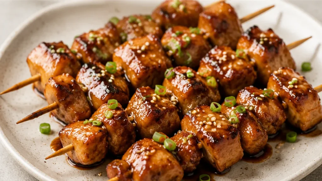 Yakitori Poulet Airfryer : Goût Incroyable ! Yakitori poulet: préparez ces brochettes japonaises savoureuses à l'Airfryer. Marinade sucrée-salée et cuisson parf