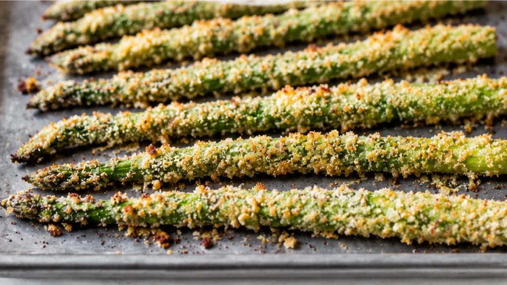 Asperges Croustillantes au Parmesan - asperges parmesan