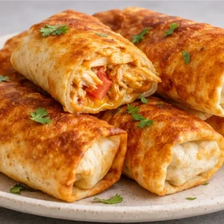 Chimichangas de poulet croustillantes - chimichangas poulet