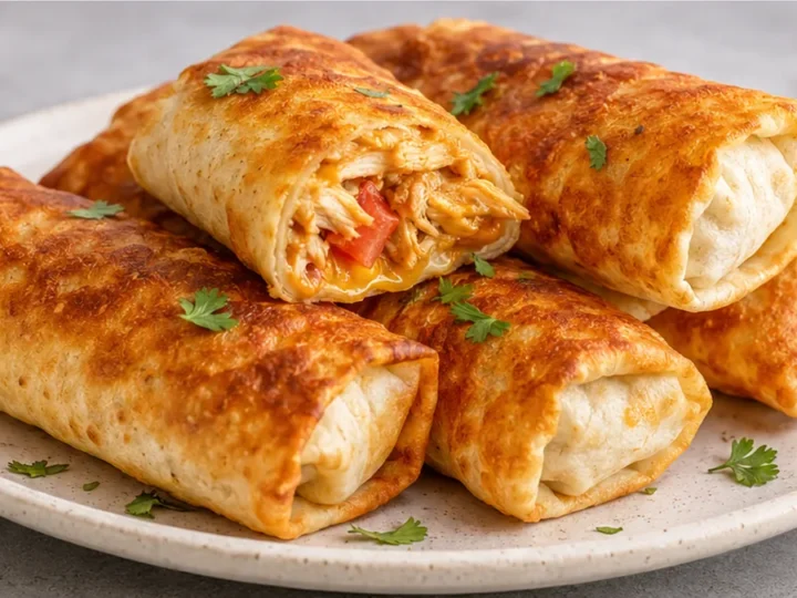 Chimichangas de poulet croustillantes
