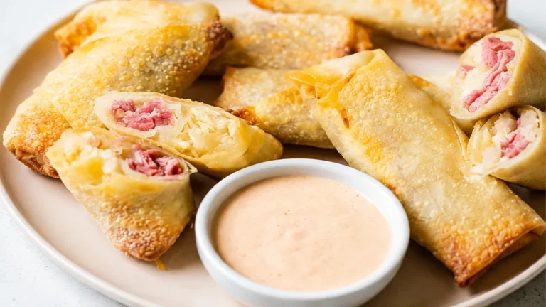 Egg Rolls Reuben au Pastrami Croustillants!