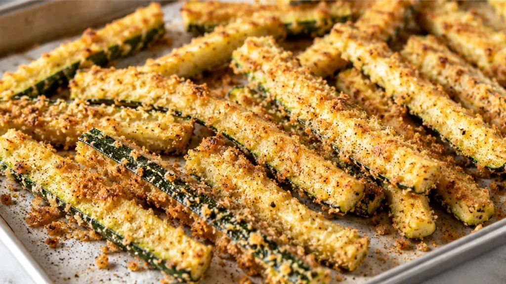 Frites de Courgette Croustillantes au Four - frites courgette