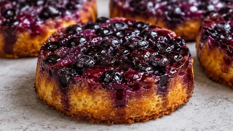 Gâteaux aux Myrtilles : Le dessert retourné !