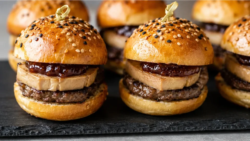 Mini-Burgers Foie Gras & Figue - mini burgers