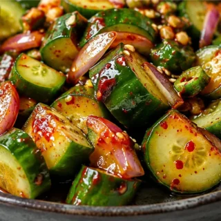 Concombres Coréens Croquants : Explosion de Saveurs ! - salade concombres