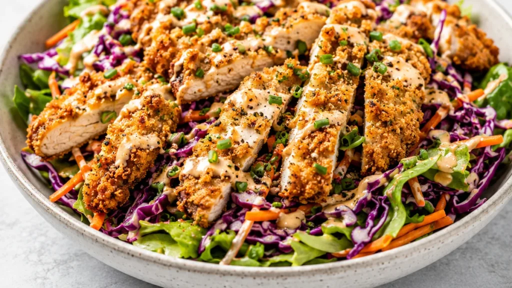 Salade de Poulet Croustillant Bang Bang - salade poulet
